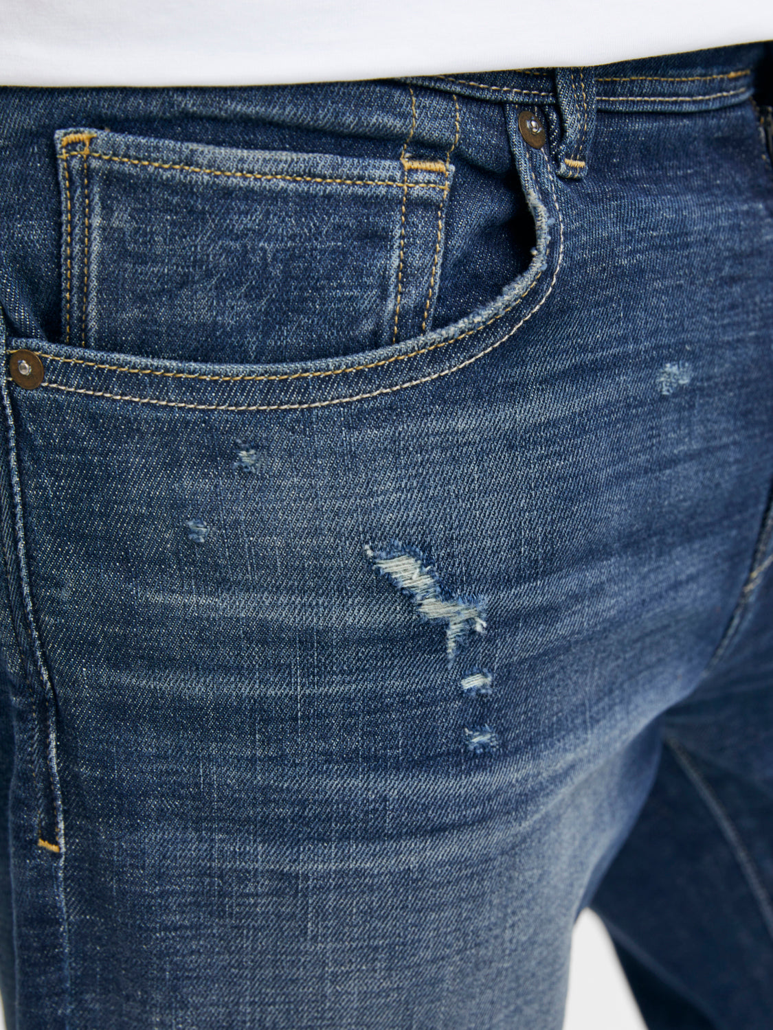 SLHSLIM-LEON Jeans - Dark Blue Denim